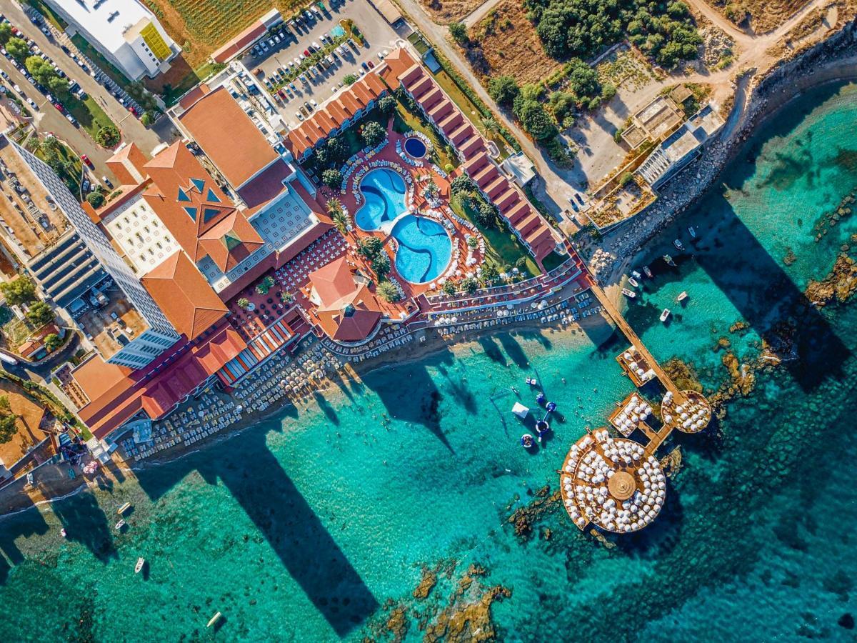 Salamis Bay Conti Resort Hotel & Casino Фамагуста Экстерьер фото Aerial view of the resort