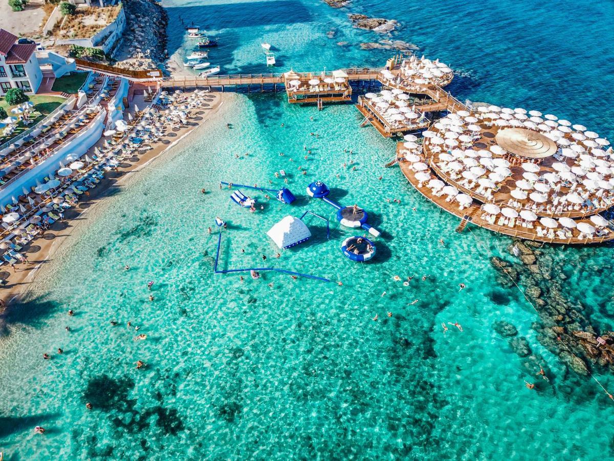 Salamis Bay Conti Resort Hotel & Casino Фамагуста Экстерьер фото Aerial view of the beach